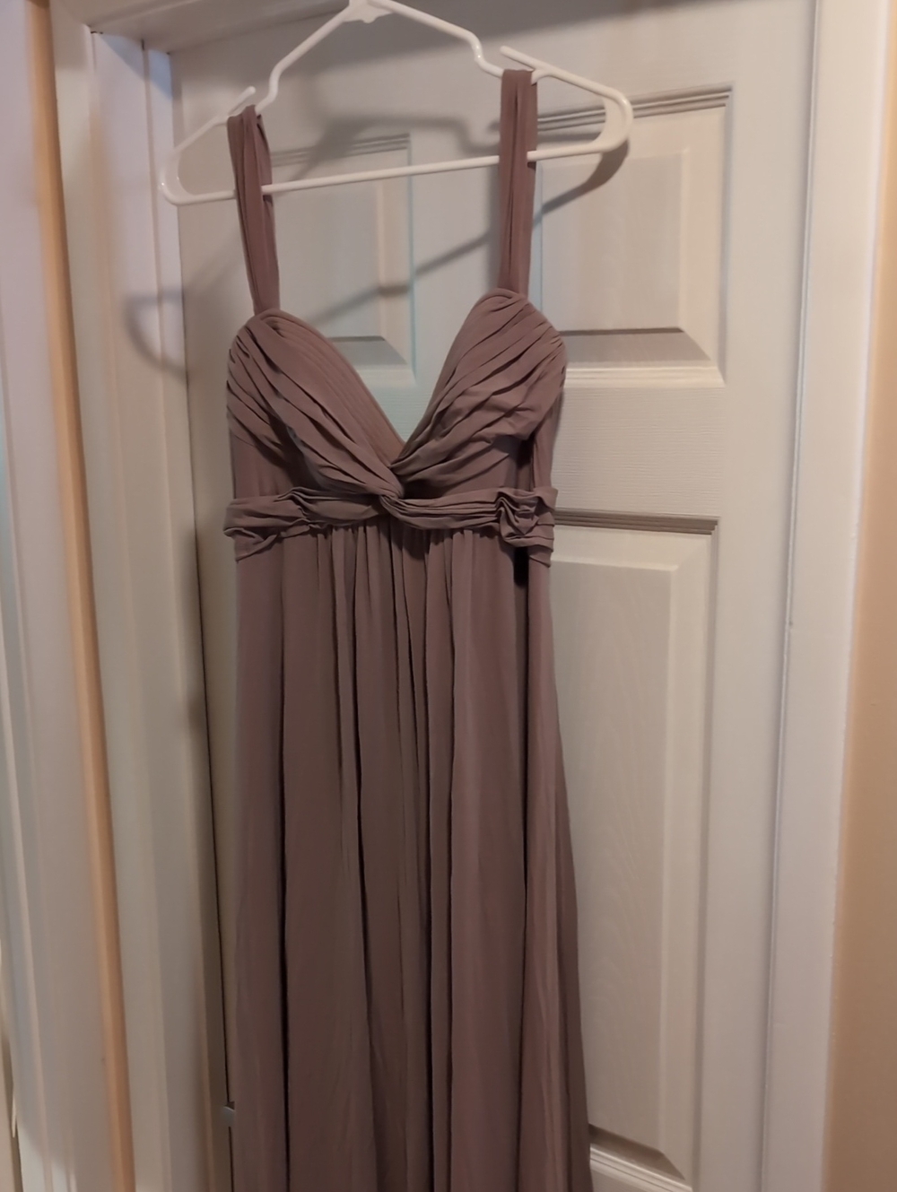 BCBG Maxi Dress with Ruched Bodice